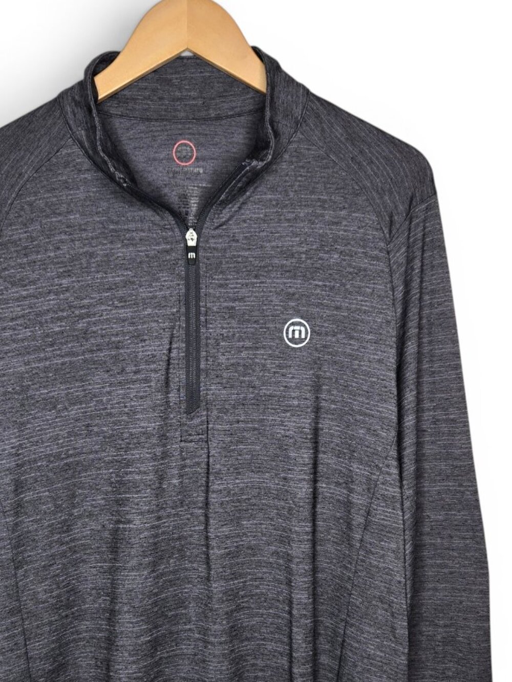 Travis Mathew Cloud Pullover Mens Heather Grey Performance Four Way Stretch L